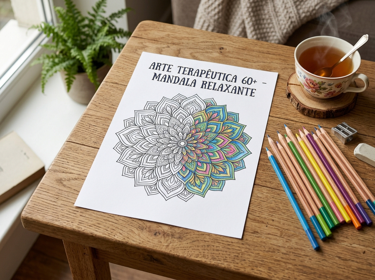 Livro de Colorir Terapêutico Adulto em Português