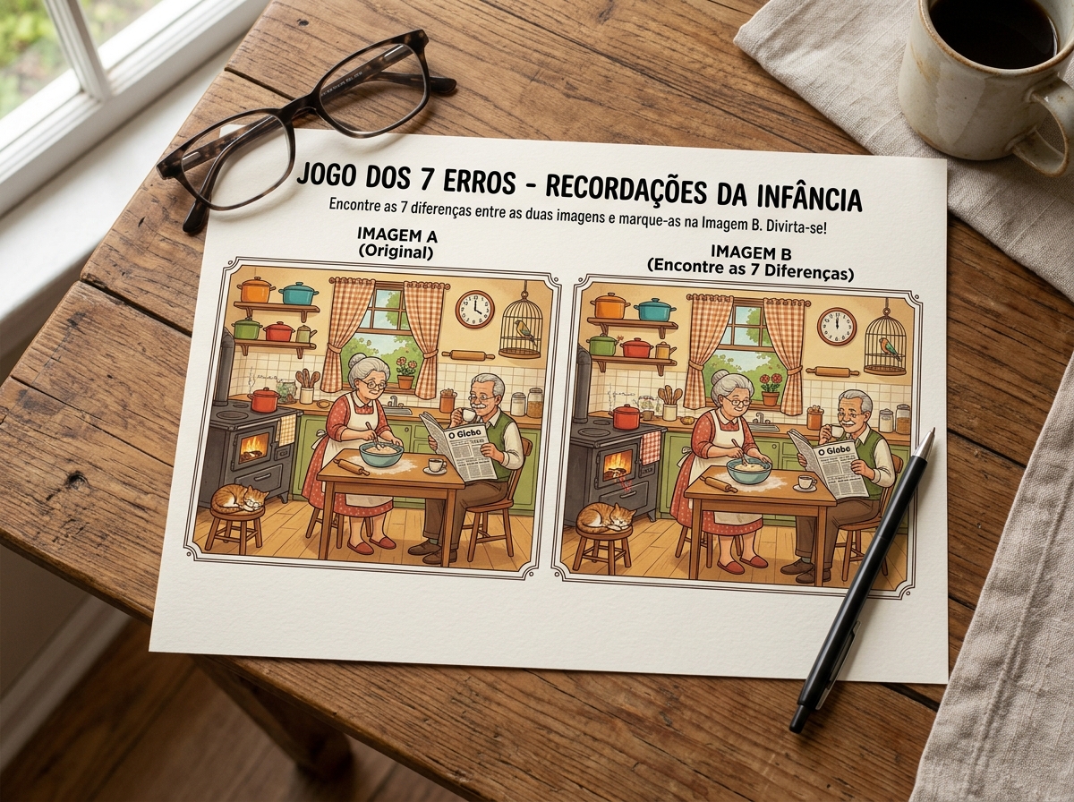 Desafios Visuais e Jogo dos 7 Erros em Português